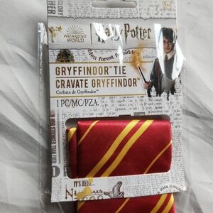 Harry‎ Potter Gryffindor Striped Tie Red Gold Wizarding World Costume